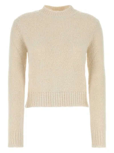 Jil Sander Women's Ivory Alpaca Blend Sweater In White