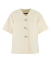 Jil Sander Women Ivory Cotton Jacket In White