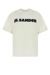 Jil Sander Women Ivory Cotton Oversize T-shirt In White
