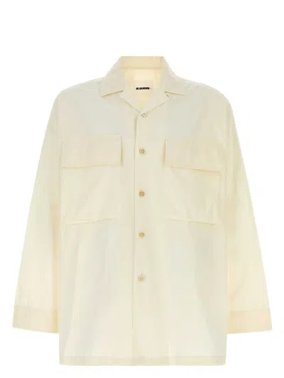 Jil Sander Women's Ivory Cotton Shirt