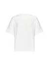Jil Sander Women Ivory Logo T-shirt<br/> In White