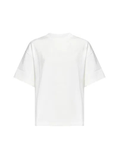 Jil Sander Women Ivory Logo T-shirt<br/>