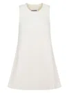 Jil Sander Cropped-detail Sleeveless Blouse In White