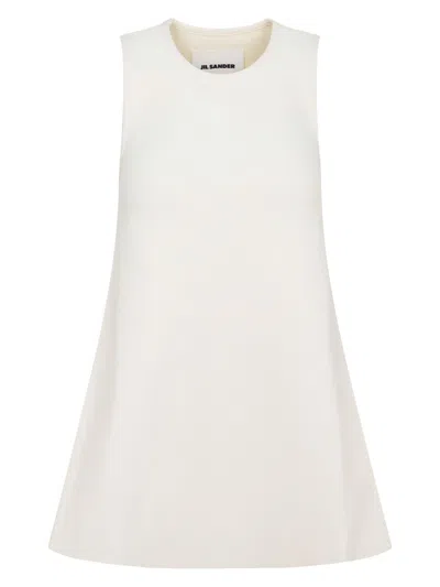 Jil Sander Women's Ivory Viscose Blend Top In White