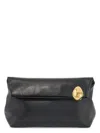 Jil Sander Women's Jewel Zip Leather Clutch In Black