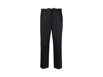 Pre-owned Jil Sander Women's  Basic Straight Pants In Navy Blue