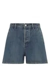 Jil Sander Denim Shorts With Belt Loops And Pockets In Blue
