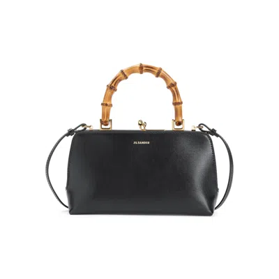 Jil Sander Women  Goji Mini Bamboo Bag In Black
