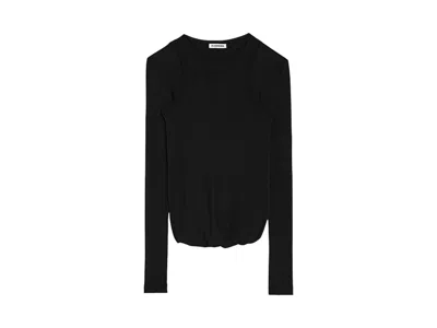 Pre-owned Jil Sander Women's  Longsleeved Shirt In Black