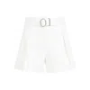 Jil Sander Flared Buckle Belt Shorts In Multicolor