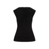 Jil Sander Sleeveless Shirt With Self-tie Detailing In Black