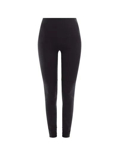 Pre-owned Jil Sander Women's  Woman Stretch Nylon Leggings In Black