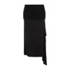 Jil Sander Black Wool Skirt In Black