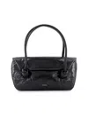 Jil Sander Knot Sm Shoulder Bag - Leather - Black In Black
