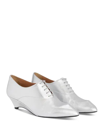 Jil Sander Women's Lace Up Pumps In White