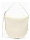 Jil Sander Large Ivory Leather Bag In Beige