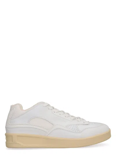 Jil Sander Women's Leather And Fabric Sneakers