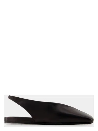 Jil Sander Ballet Sandals In Black