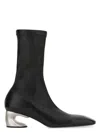 Jil Sander Leather Boot In Black