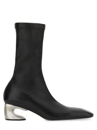 Jil Sander Women's Leather Boot - Fall/winter 2024 In Black