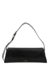 Jil Sander Women Black Leather Small Cannolo Shoulder Bag In Black