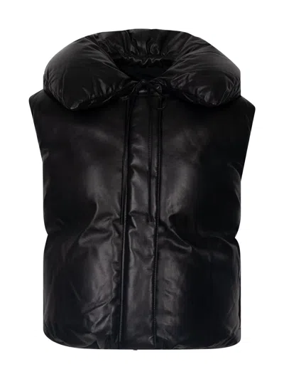 JIL SANDER WOMEN'S LEATHER PADDED GILET