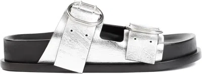 JIL SANDER WOMEN'S LEATHER SANDALS