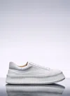 Jil Sander Leather Sneakers In White