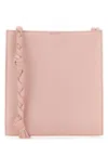 Jil Sander Unique Handle Leather Shoulder Bag In Pink