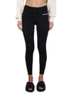 Jil Sander Women Leggings With Logo In Black