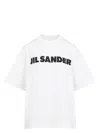 Jil Sander Relaxed-fit Cotton T-shirt With Bold Logo In White