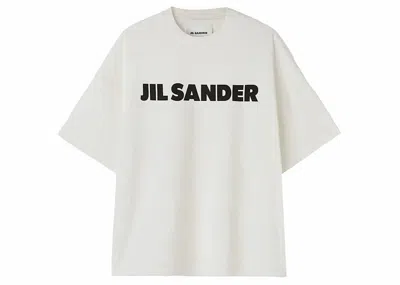 Pre-owned Jil Sander Women's Logo T-shirt In Natural