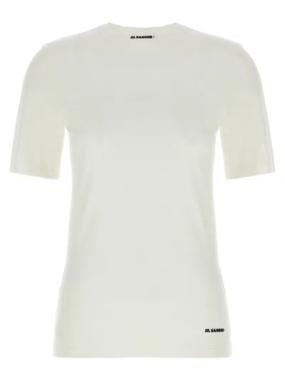 Jil Sander Women Logo T-shirt In White