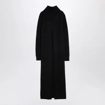Jil Sander Women's Long Alpaca Turtleneck Dress In Black
