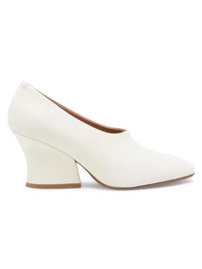 Jil Sander Women's Lune 75mm Leather Pumps In Neutral