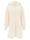 Jil Sander Maxi Wool-cotton Hoodie In White