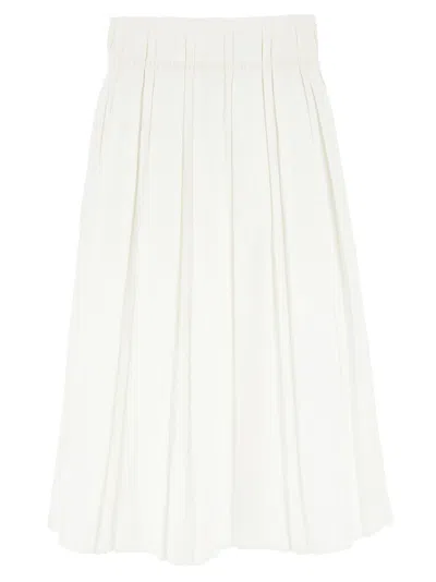 Jil Sander Women Midi Skirt In White