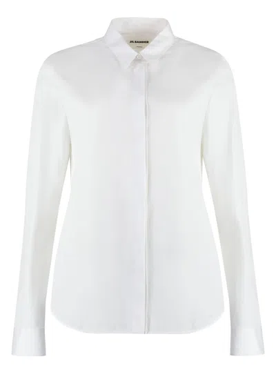 JIL SANDER WOMEN'S MONDAY COTTON POPLIN SHIRT