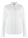 Jil Sander Cotton Shirt With Button Closure In White