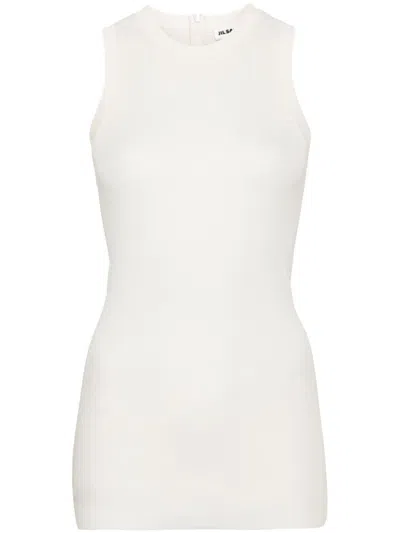 Jil Sander Top Aus Seide In Coconut