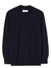 Jil Sander Crew Neck Pullover Sweater In Midnight