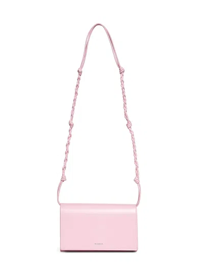 Jil Sander Women Neon Rose Tangle Wallet On Chain In Purple