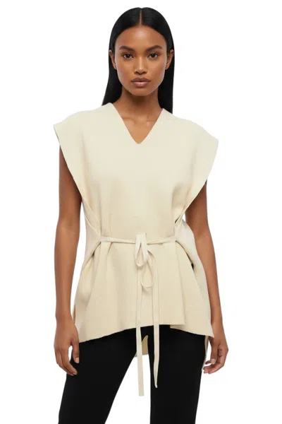 Jil Sander Women Off White V Neck Blazer In Multi