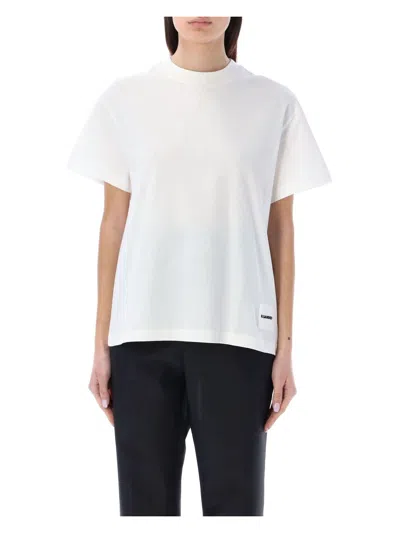 Jil Sander Organic Cotton 3 Pack T-shirt In White