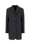 Jil Sander Oversized Wool Blend Blazer In Grey