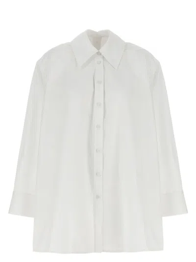 Jil Sander Oversized Long Sleeved Shirt For Women In White