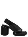 Jil Sander Women Padded Heel Sandals In Black