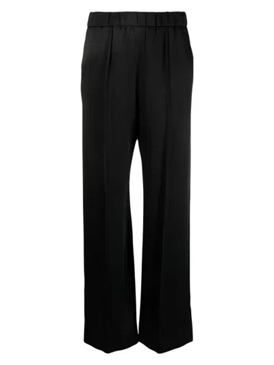 JIL SANDER WOMEN'S PANTALON CINTURA FRUNCIDA NEGRO | SIZE DE40 | J02KA0180J76018001