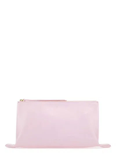 JIL SANDER WOMEN'S PASTEL LEATHER MEDIUM CLUTCH