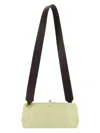 Jil Sander Pastel Green Leather Small Goji Shoulder Bag